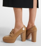 Gianvito Rossi Jenna leather loafer pumps