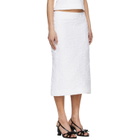 SHUSHU/TONG White Trumpet Hem Midi Skirt