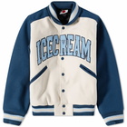 ICECREAM Men's College Varsity Jacket in Navy