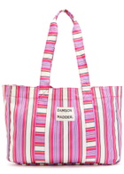 Damson Madder Striped Canvas Tote - Pink - One Size