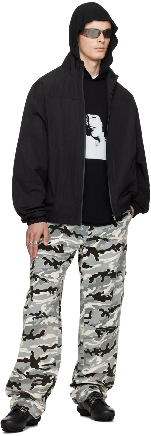 Still Kelly Black Nylon Track Jacket