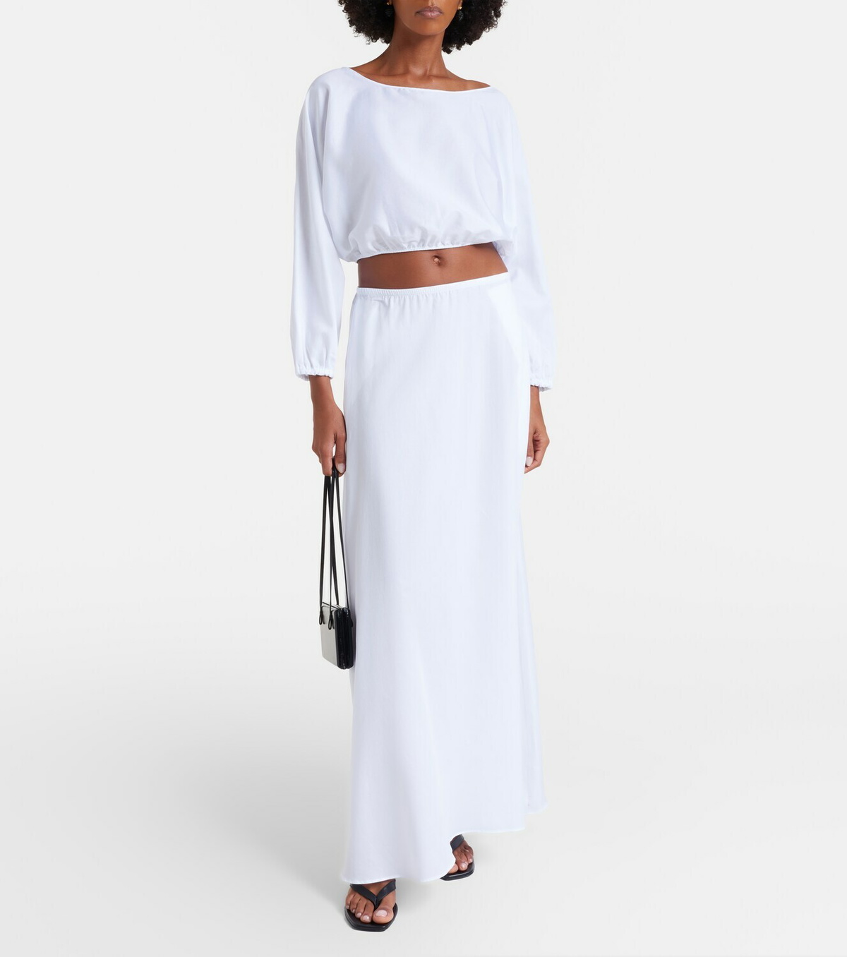 Leset Yoko cotton crop top