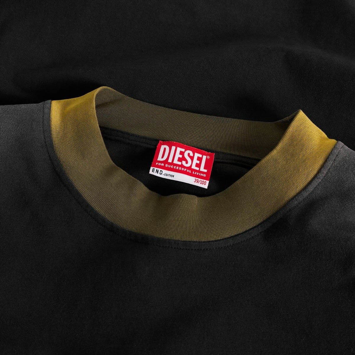 END. x Diesel Long Sleeve Shirt in Olive Green