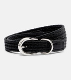 Déhanche Loom braided leather belt