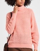 Peserico Womens Turtleneck in Salmon pink