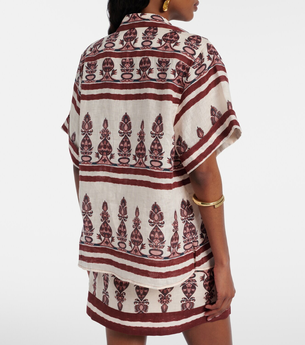 Johanna Ortiz Printed linen shirt