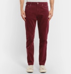 NN07 - Wilson Slim-Fit Stretch-Cotton Corduroy Trousers - Men - Red