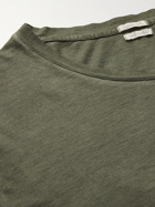 MASSIMO ALBA - Panarea Watercolour-Dyed Cotton-Jersey T-Shirt - Green