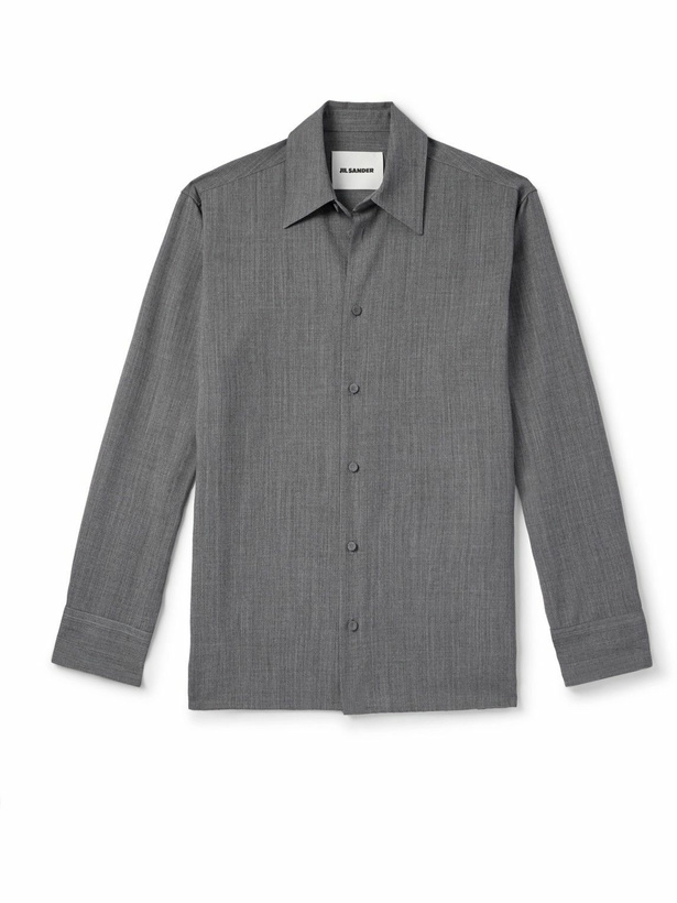 Photo: Jil Sander - Wool-Ripstop Overshirt - Gray