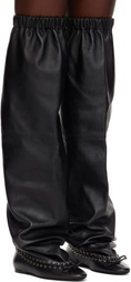 ALL-IN Black Level Flat Thigh High Tall Boots