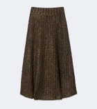 Veronica Beard Esmeray knitted midi skirt
