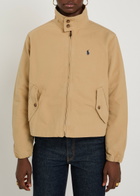 Polo Ralph Lauren Funnel-neck Canvas Jacket Beige
