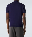 Allude Cotton, silk, and cashmere polo shirt