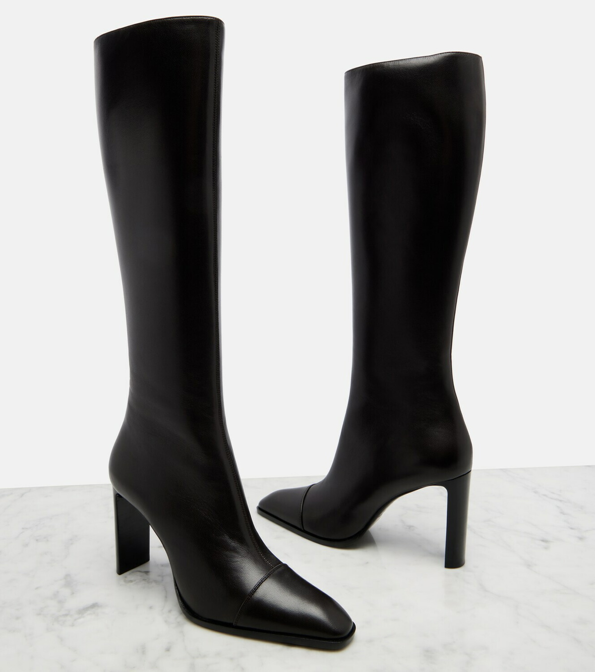 Saint Laurent Venetia leather knee-high boots