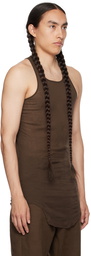 Rick Owens Brown Basic Tank Top