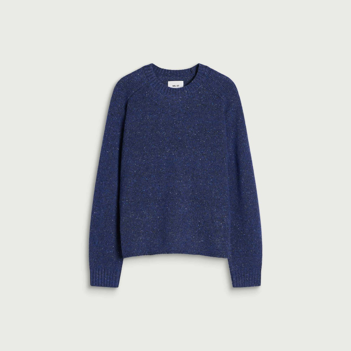 NN07 Men's Jim Relaxed Crew Neck Jumper in Blue Ignition