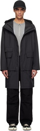 nanamica Black 3L PERTEX SHIELD 2Way Travel Coat