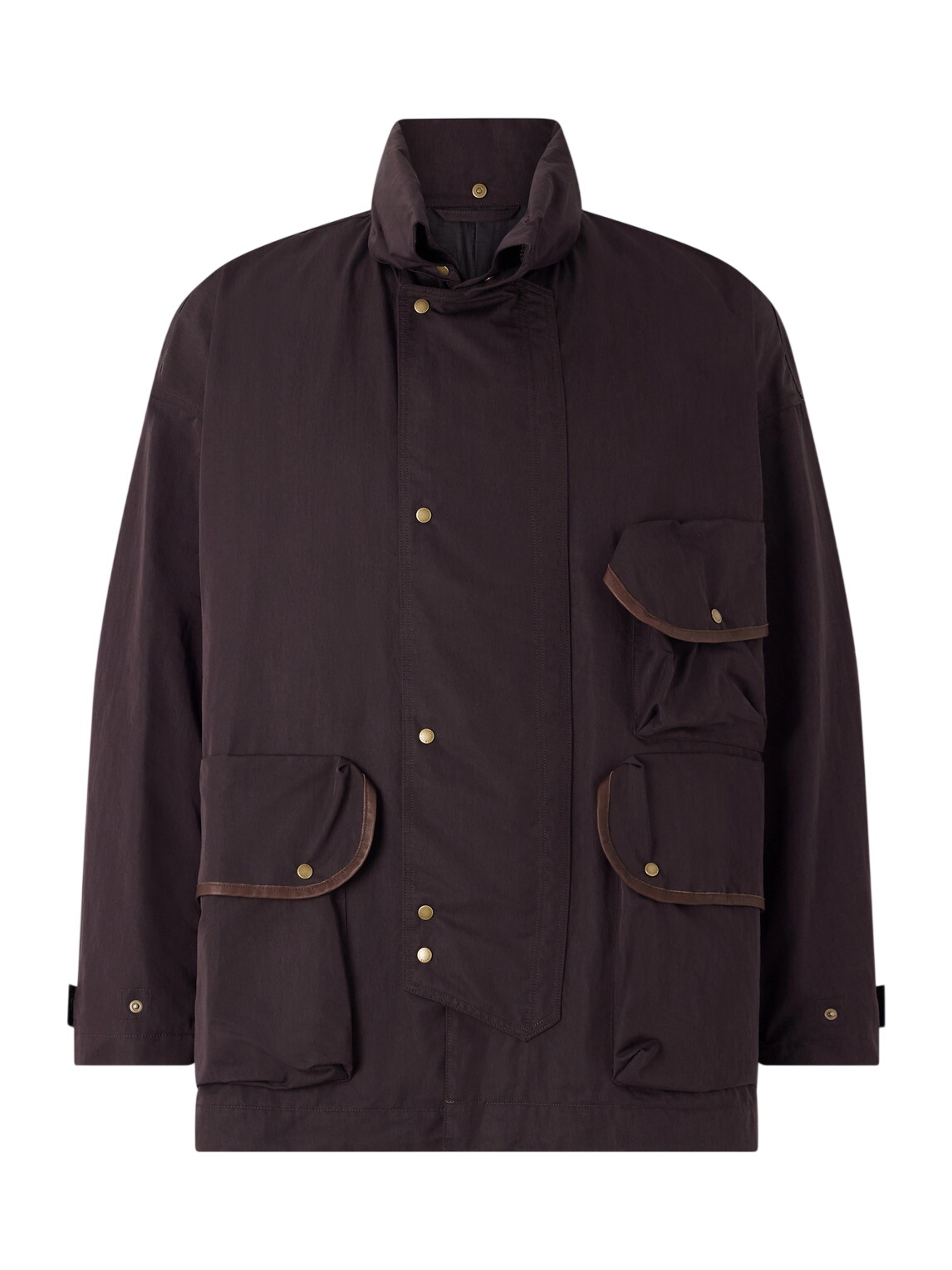 Kaptain Sunshine - Corduroy-Trimmed Cotton Field Jacket - Green