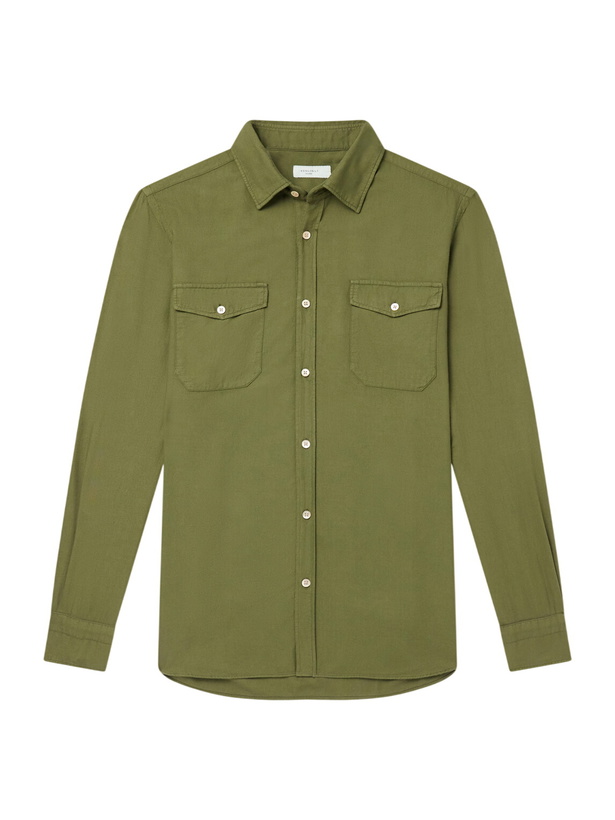 Photo: Boglioli - Twill Shirt - Green