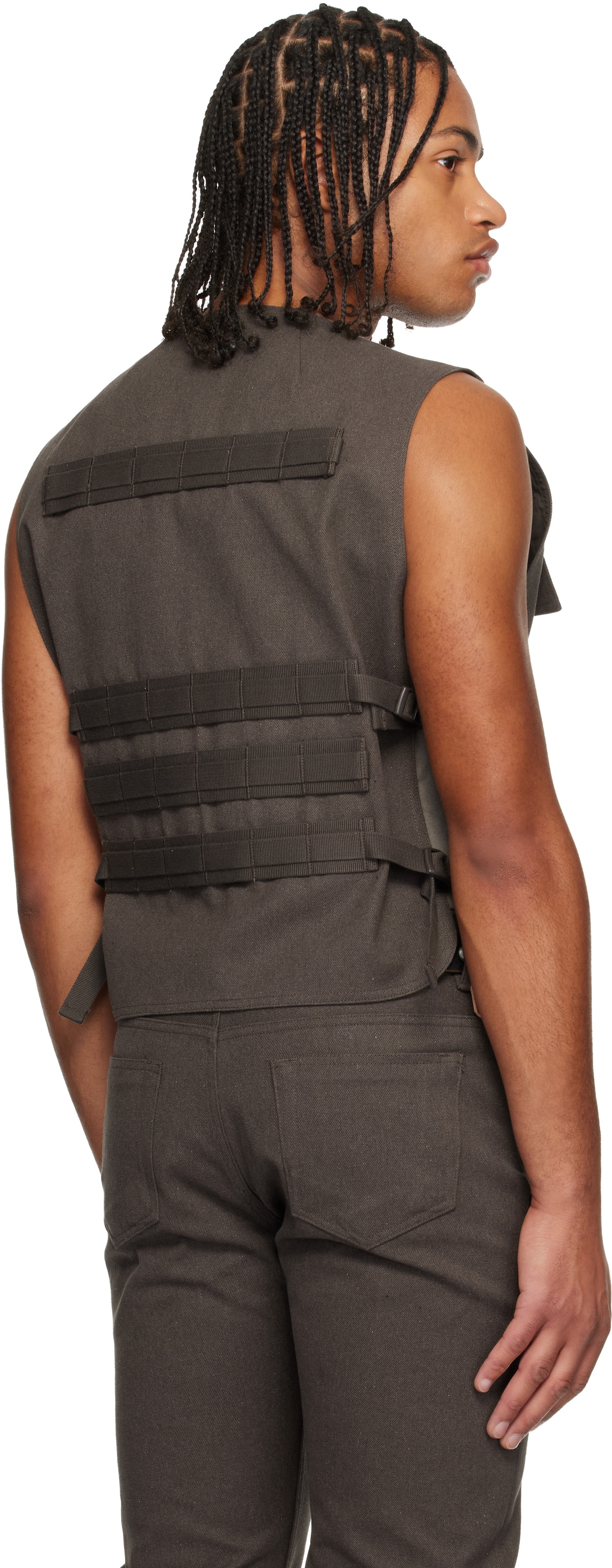 Rick Owens Brown Concordians Bonotto Capsule Ammo Vest