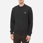 Fred Perry Authentic Men's Crew Sweat in Black