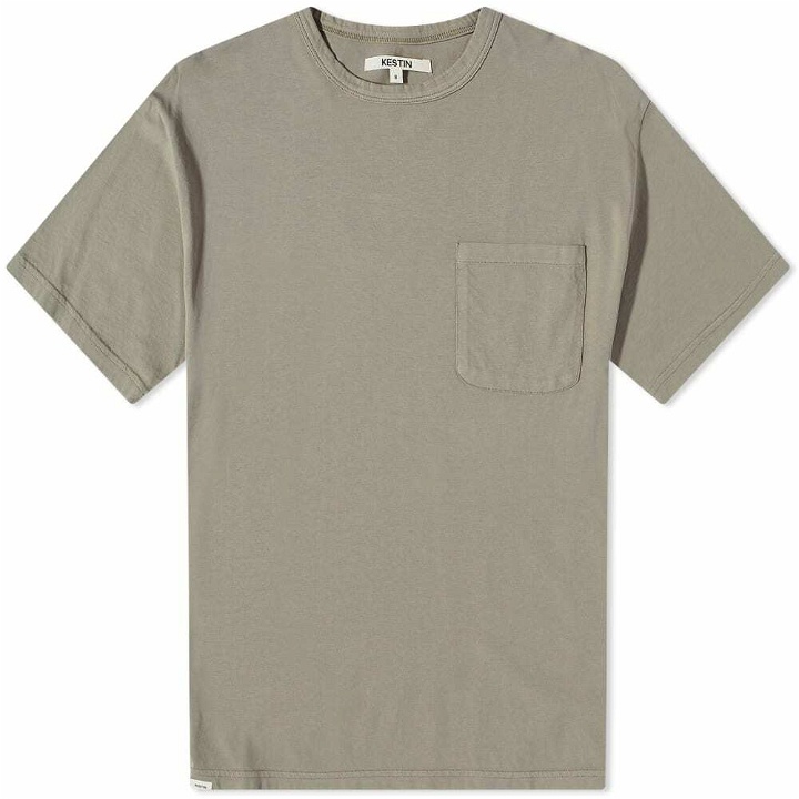 Photo: Kestin Men's Fly Pocket T-Shirt in Sage Grey