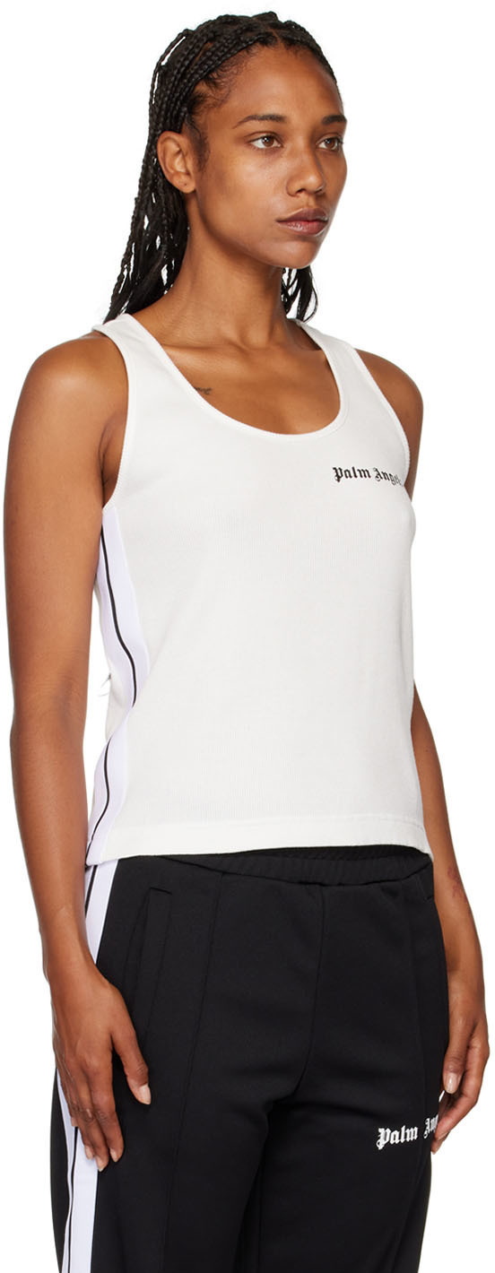 Palm Angels White Classic Tank Top Palm Angels