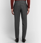 Canali - Grey Slim-Fit Nailhead Wool Trousers - Gray