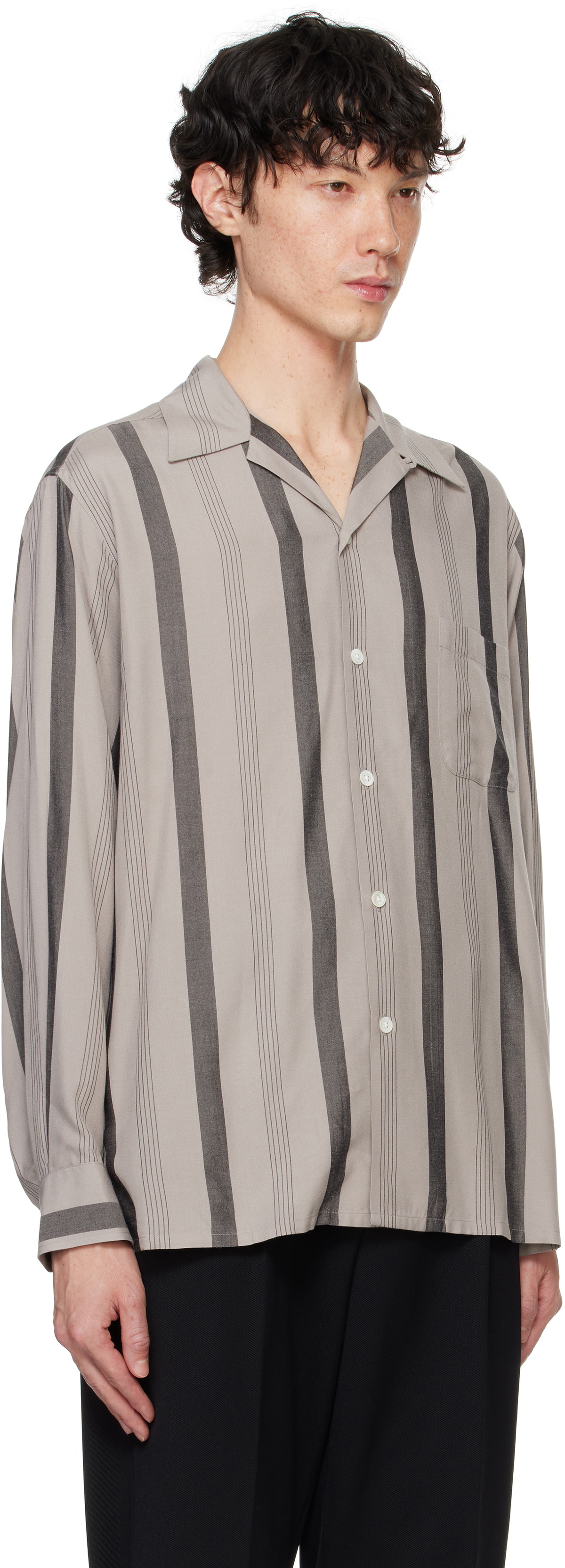 トップス WACKO MARIA SOKTAS / STRIPED OPEN COLLAR WACKOMARIA《ワコマリア》SOKTAS / STRIPED OPEN COLLAR SHIRT