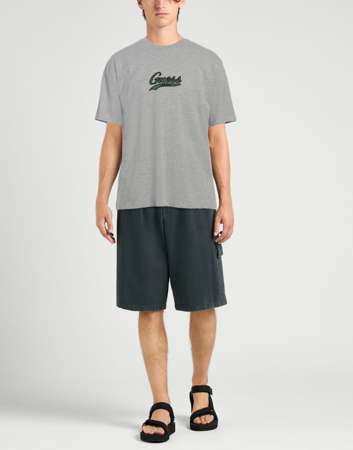 Guess Mens T-shirt Light in Grey