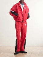 NAHMIAS - Straight-leg Logo-Embroidered Nylon Trousers - Red