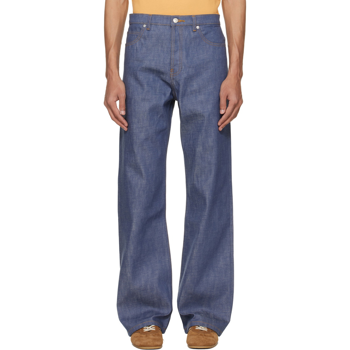 A.P.C. x Jean Touitou Booster Cargo Pant in Marine A.P.C.