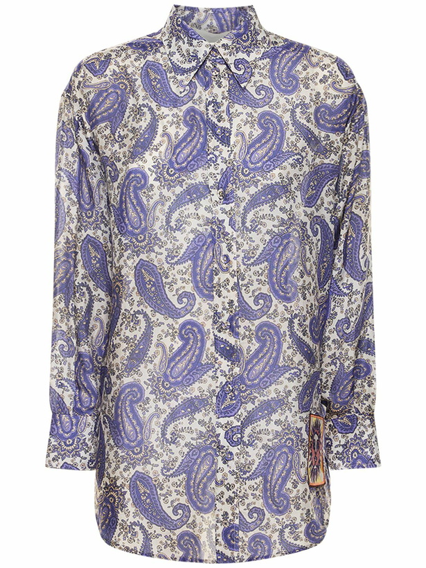 Photo: ZIMMERMANN - Devi Printed Relaxed Fit Silk Shirt