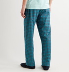 DEREK ROSE - Checked Brushed Cotton-Twill Pyjama Trousers - Multi
