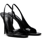 Paris Texas Black Lidia Slingback Heeled Sandals