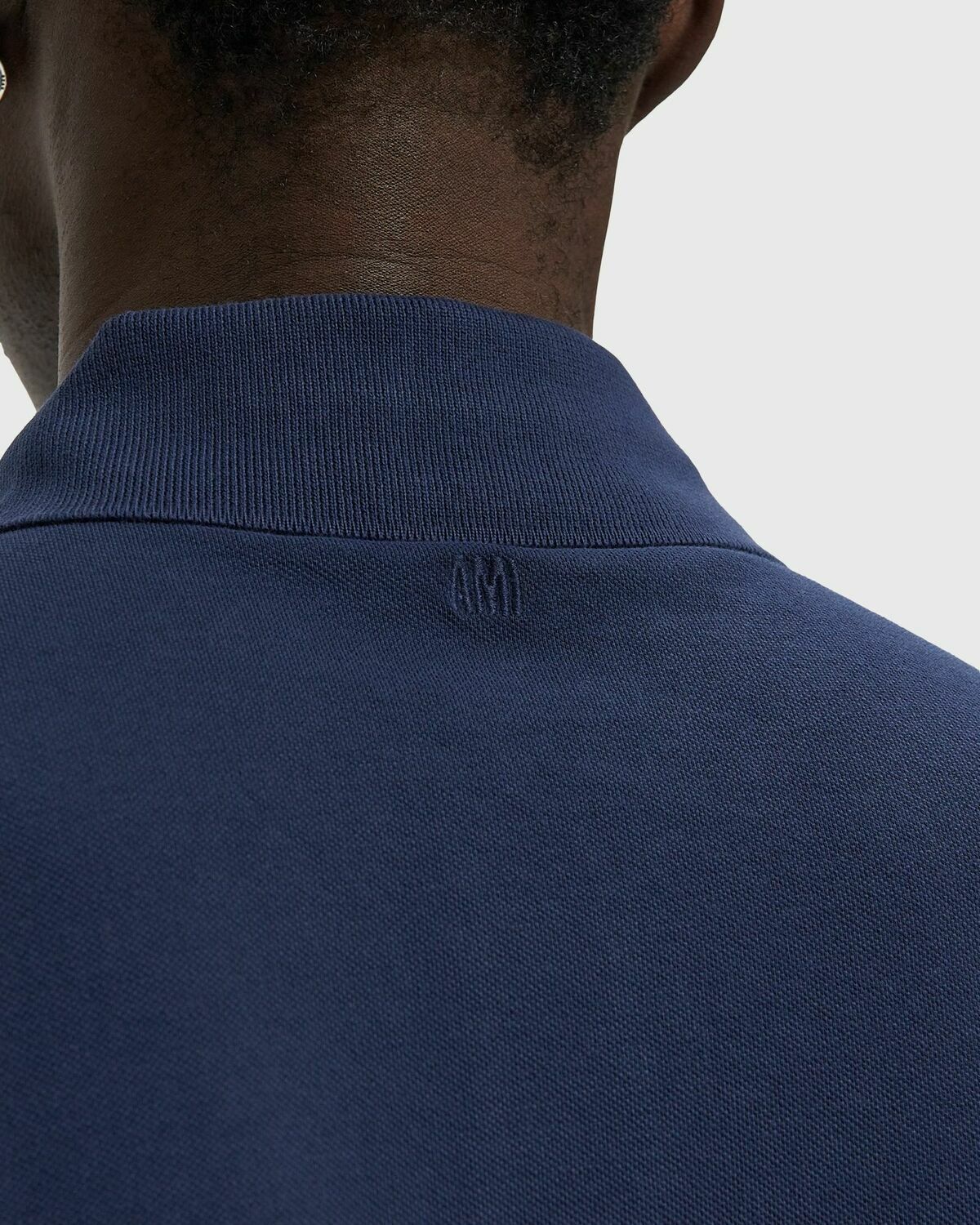 BOXY FIT POLO WITH AMI DE COEUR KNITTED PATCH