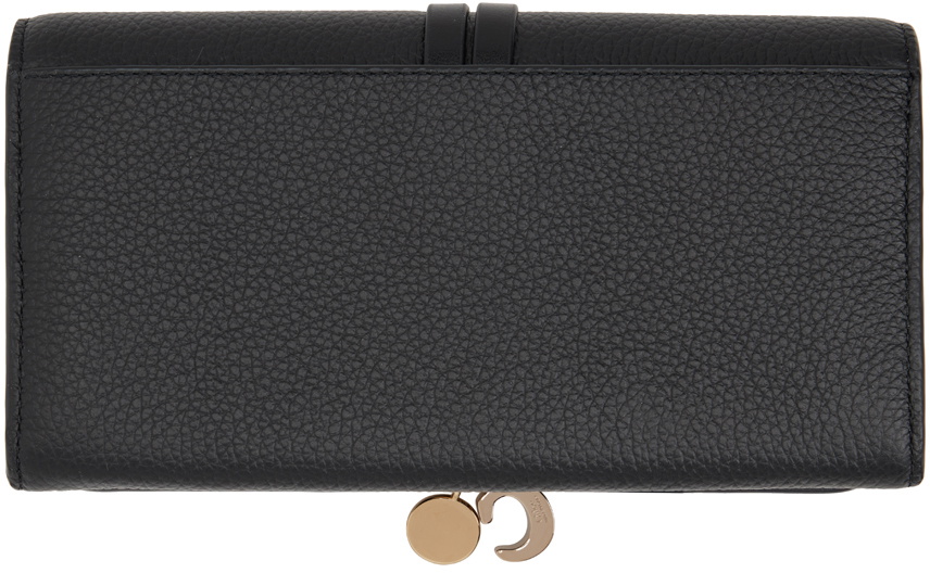 Chloé Black Alphabet Long Flap Wallet