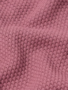 Lardini - Slim-Fit Honeycomb-Knit Cotton T-Shirt - Pink