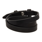 Dsquared2 Black Leather Bracelet