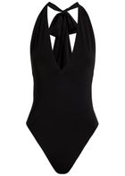 Alice + Olivia Pippa Stretch-jersey Bodysuit Black