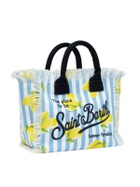 MC2 Saint Barth Striped Cotton Canvas Colette Handbag