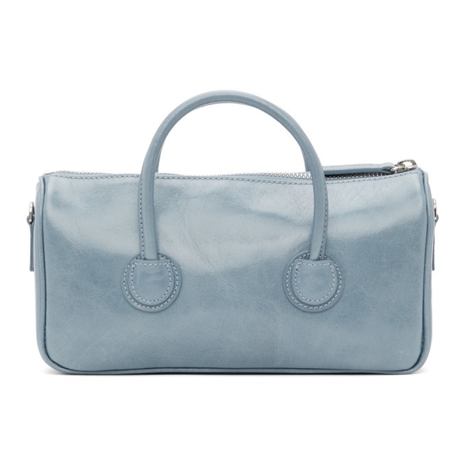 Marge Sherwood Blue Crinkled Small Zipper Bag
