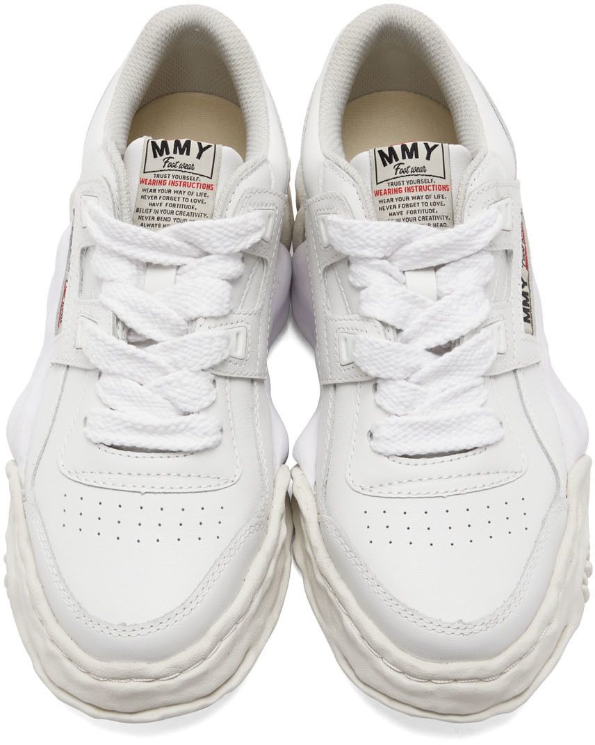 Miharayasuhiro White OG Sole Leather Parker Sneakers