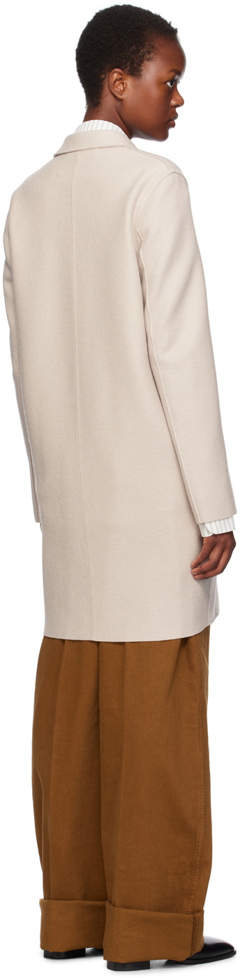 Harris Wharf London Off-White Cocoon Coat