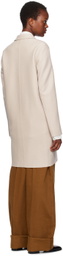 Harris Wharf London Off-White Cocoon Coat