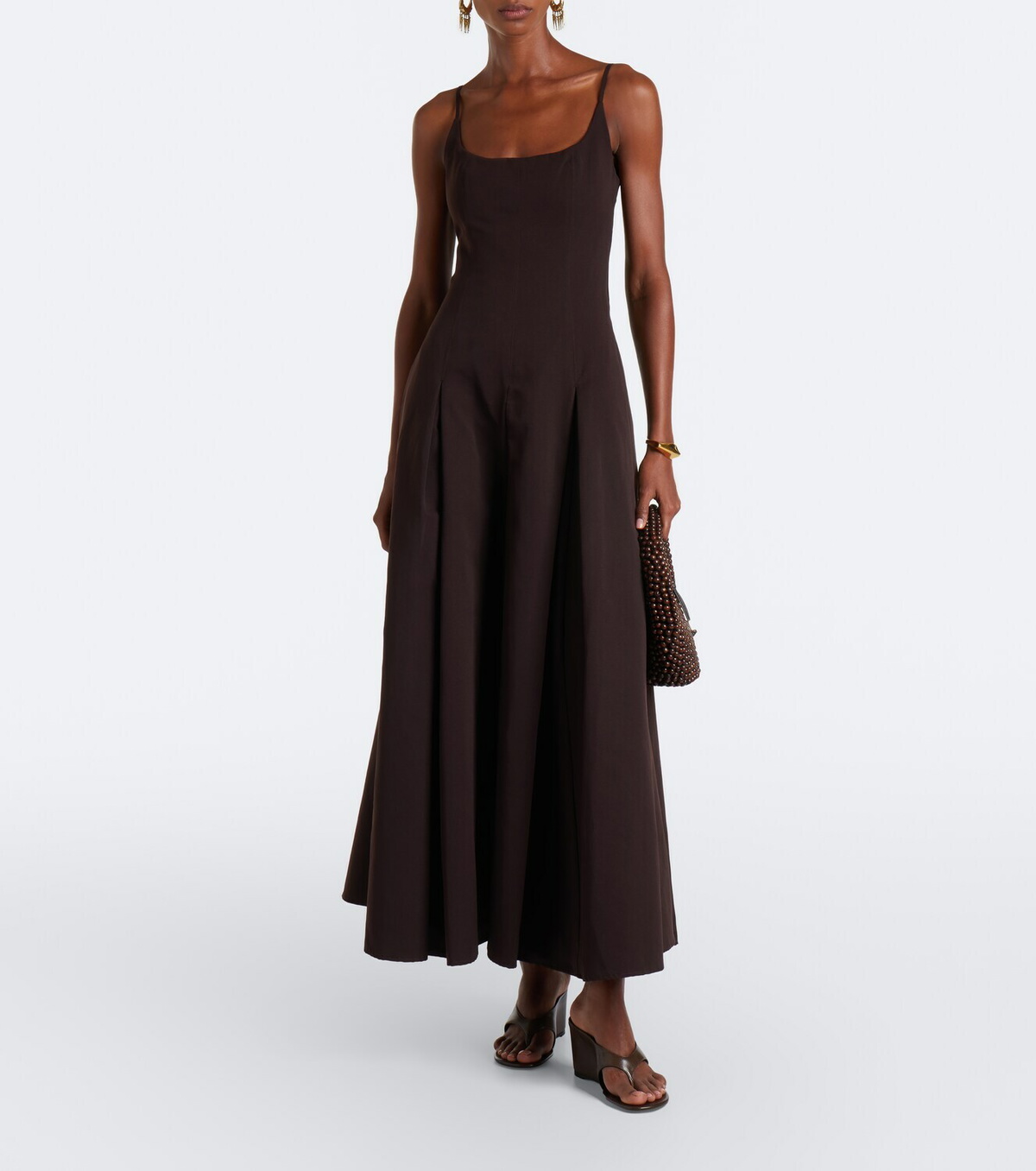 Staud Jill cotton-blend maxi dress