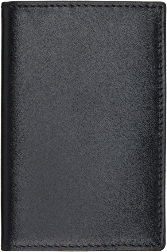 Photo: COMME des GARÇONS WALLETS Black Classic Leather Line Wallet