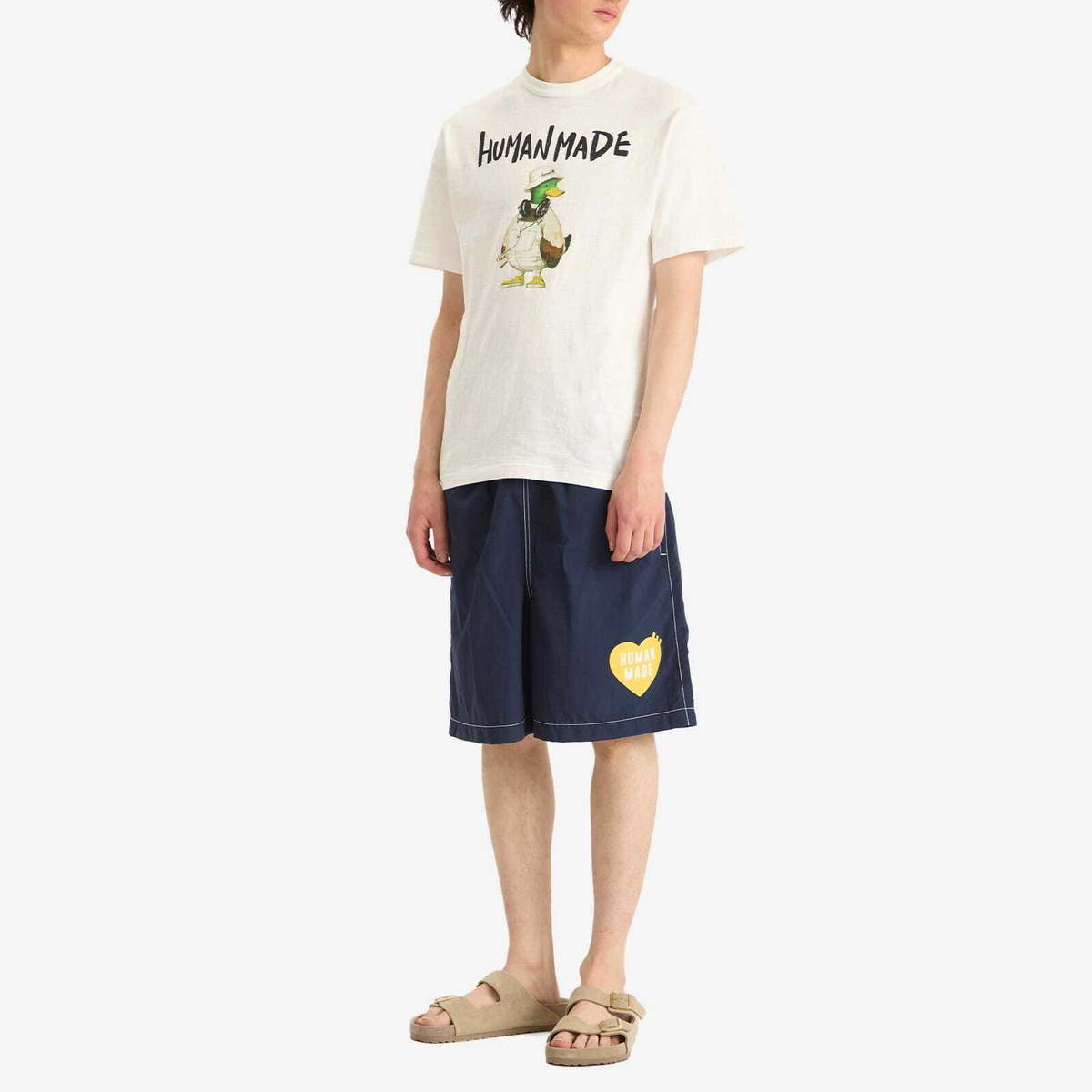 Human Made Men's Heart Swim Shorts in Navy