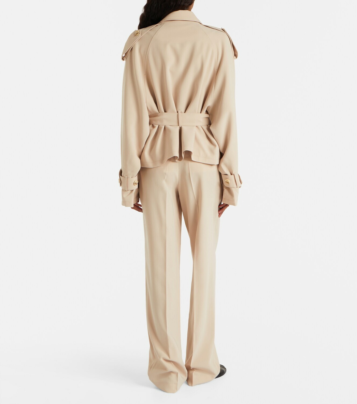 Aya Muse Soli belted double-breasted trench coat