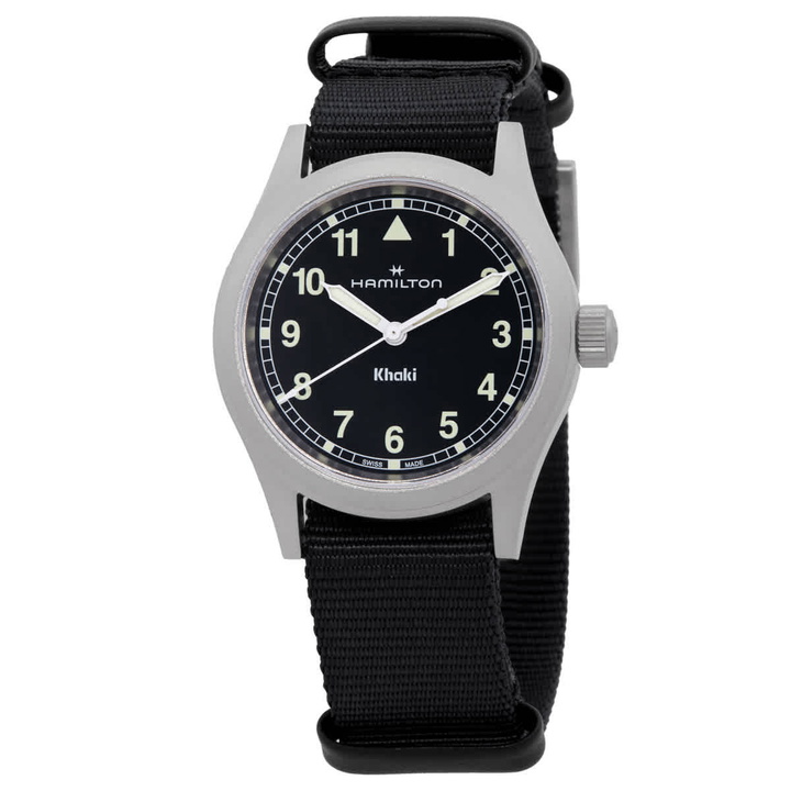 Photo: Hamilton Khaki Field Quartz Black Dial Watch H69301430